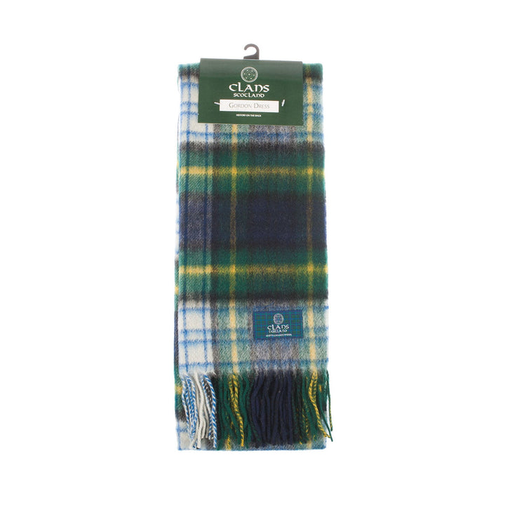Lambswool Scottish Tartan Clan Scarf Gordon Dress - Dunedin Cashmere