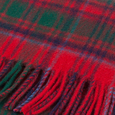 Lambswool Scottish Tartan Clan Scarf Grant - Dunedin Cashmere