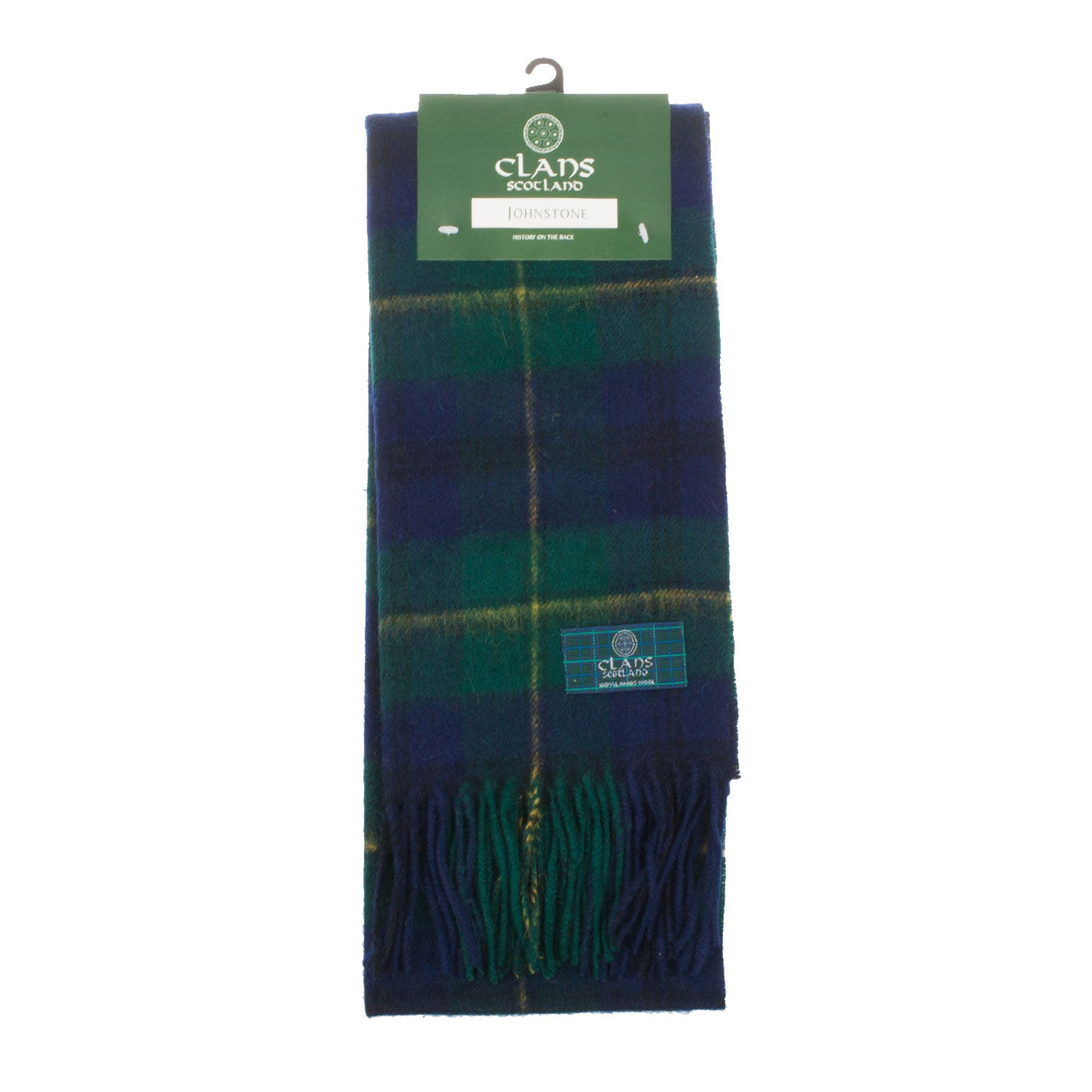 Lambswool Scottish Tartan Clan Scarf Johnstone - Dunedin Cashmere