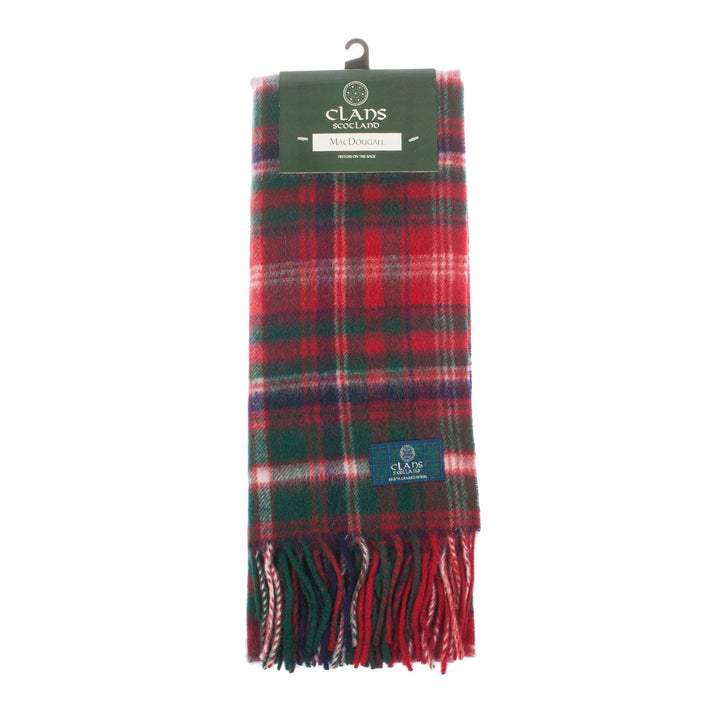 Lambswool Scottish Tartan Clan Scarf Macdougall - Dunedin Cashmere