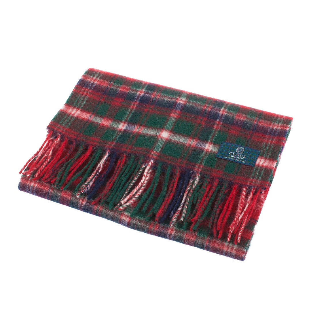 Lambswool Scottish Tartan Clan Scarf Macdougall - Dunedin Cashmere