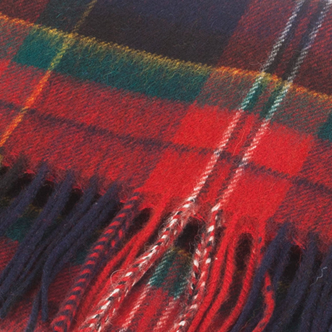 Lambswool Scottish Tartan Clan Scarf Macpherson Clan - Dunedin Cashmere