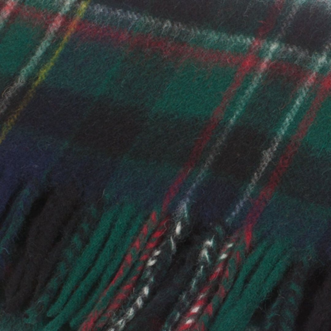Lambswool Scottish Tartan Clan Scarf Scott Green - Dunedin Cashmere