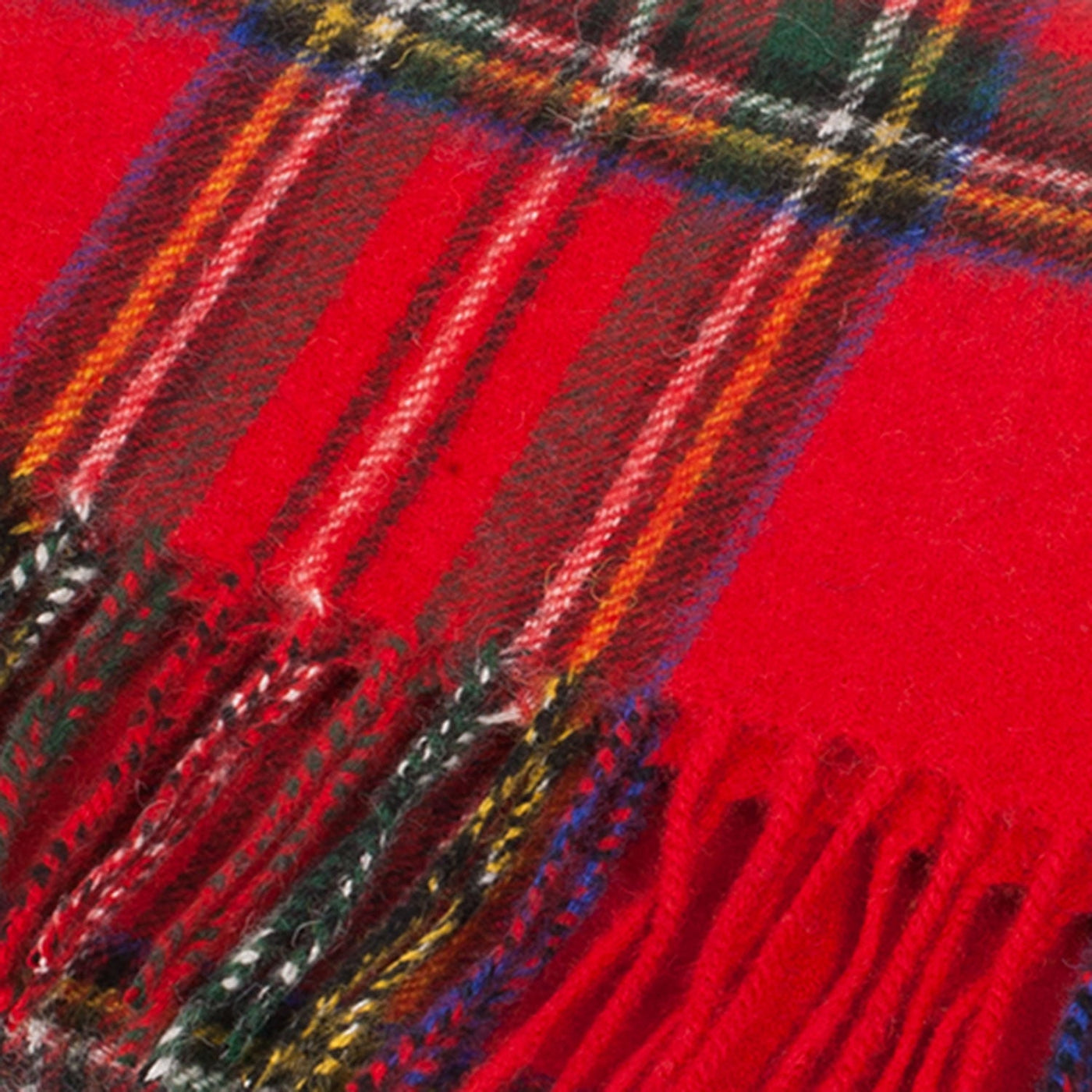 Lambswool Scottish Tartan Clan Scarf Stewart Royal - Dunedin Cashmere
