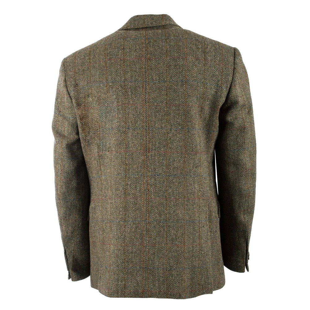 Men's Barra Harris Tweed Jacket Green - Dunedin Cashmere
