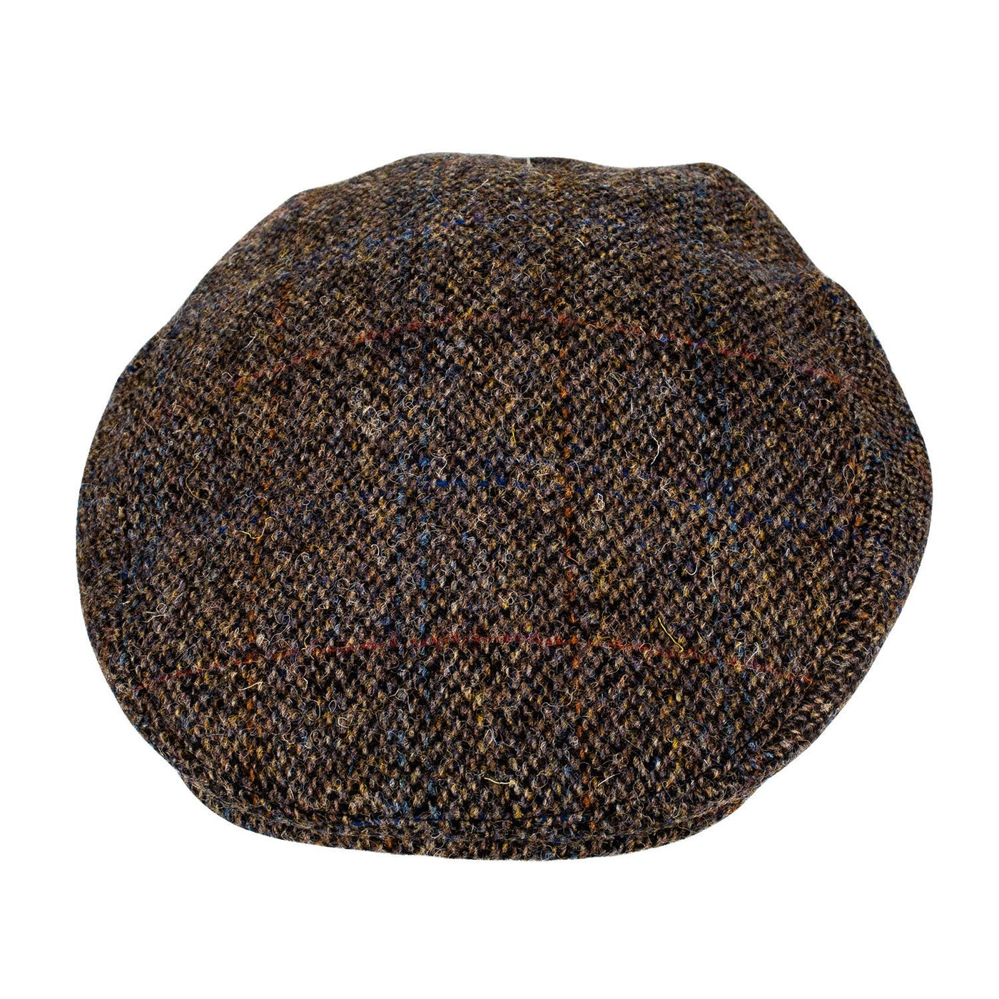 Men's Highland Harris Tweed Flat Cap Grey - Dunedin Cashmere
