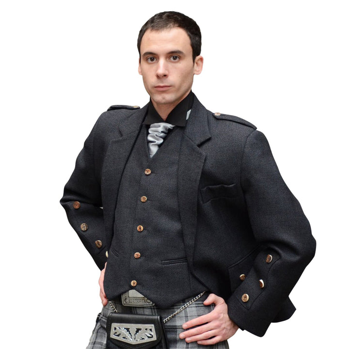 Men's Scottish Araca Jacket With Vest - Dunedin Cashmere