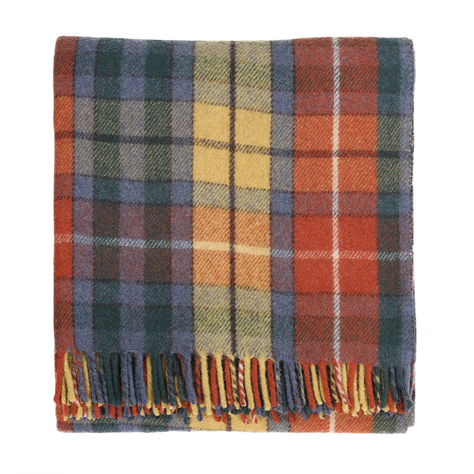 Recycled Wool Tartan Blanket Throw Buchanan Antique Dunedin Cashmere