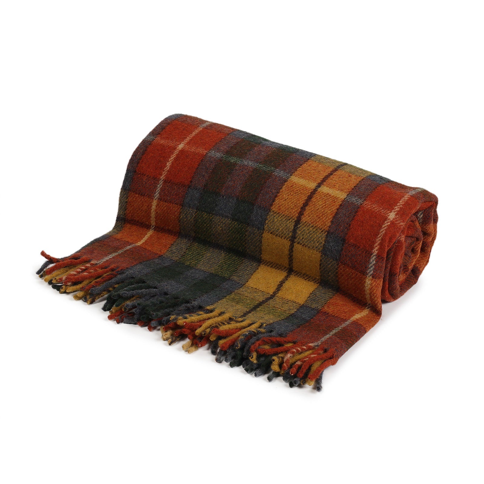 Recycled Wool Tartan Blanket Throw Buchanan Antique Dunedin Cashmere