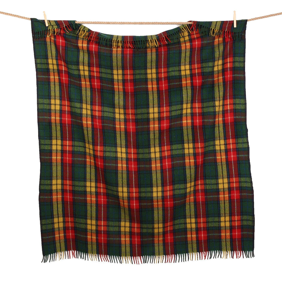Recycled Wool Tartan Blanket Throw Buchanan Modern - Dunedin Cashmere