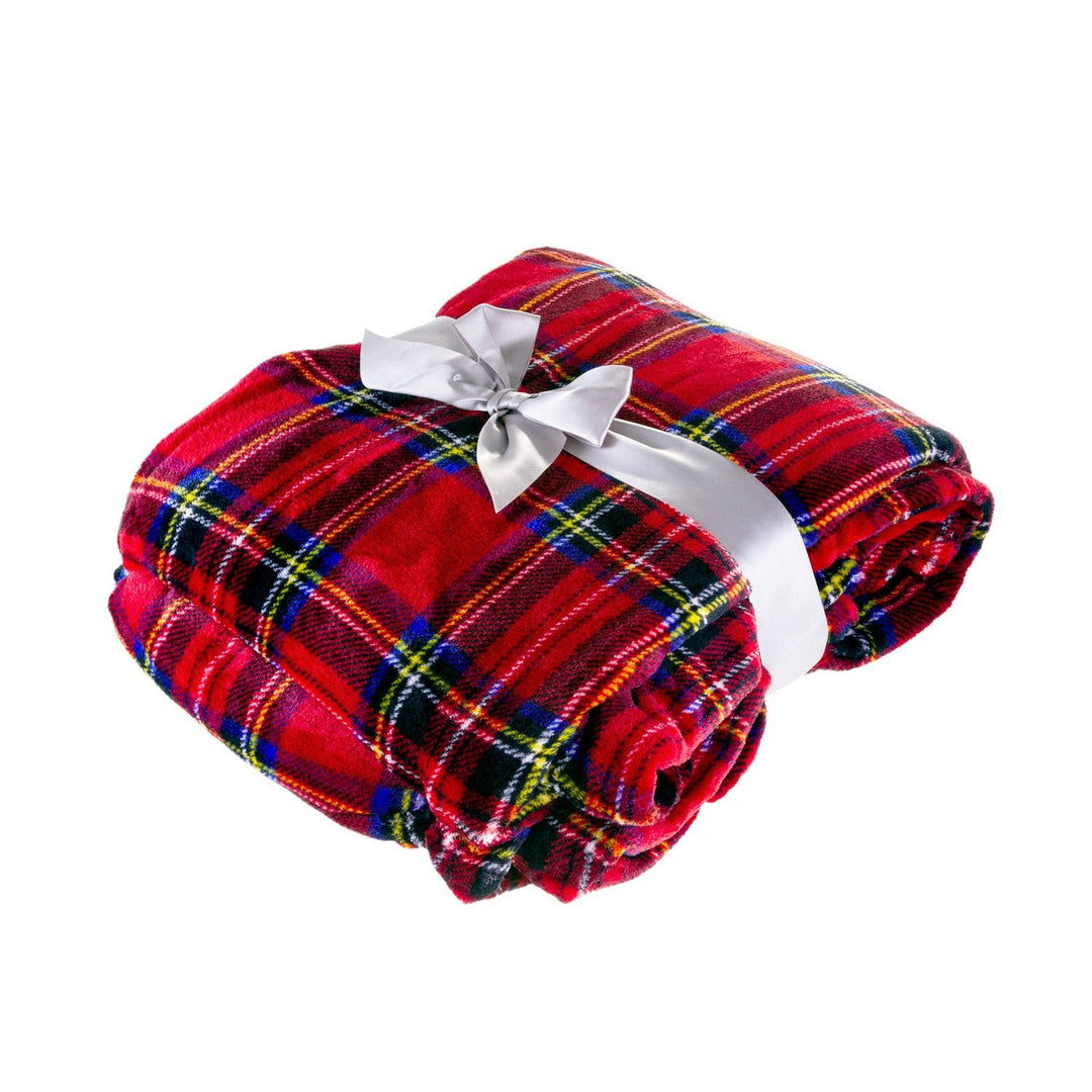 Scotland Tartan Print Blanket - Dunedin Cashmere