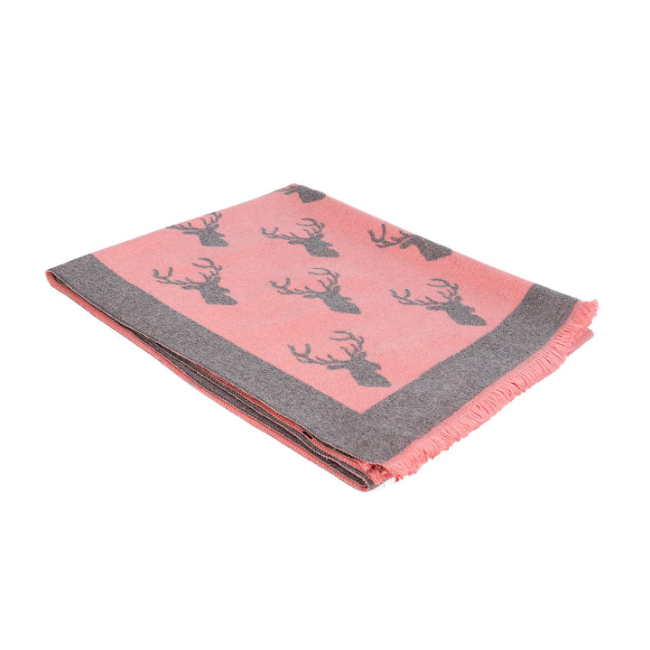 Super Soft Stag Scarf Pink - Dunedin Cashmere