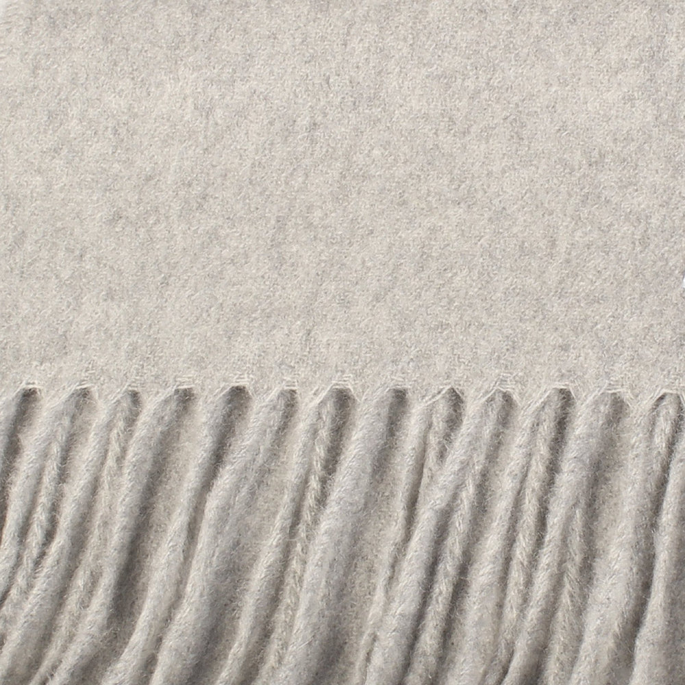 Tartan Weaving Mill 100% Cashmere Scarf Light Grey - Dunedin Cashmere
