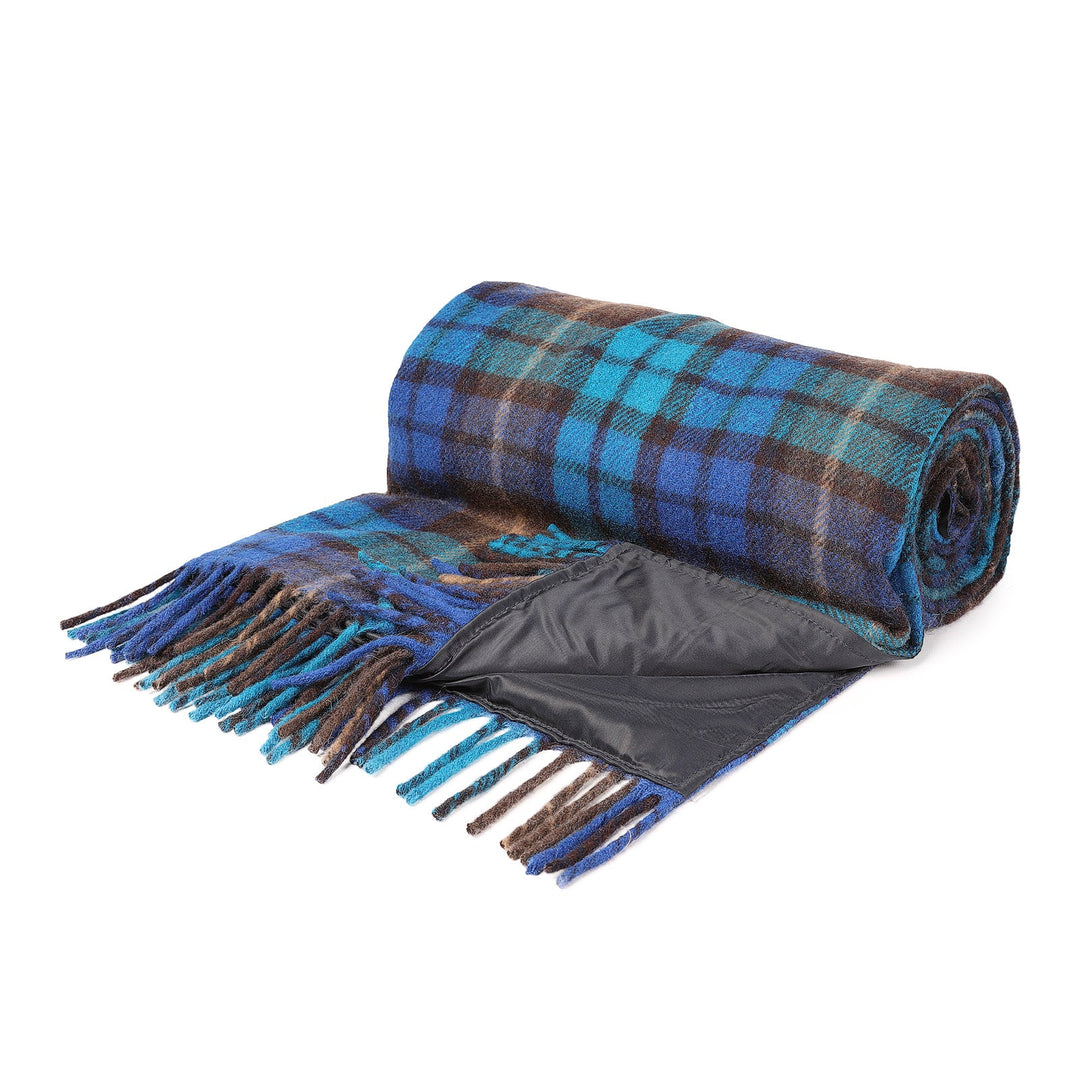 Tartan?�Picnic Blanket Buchanan Blue - Dunedin Cashmere