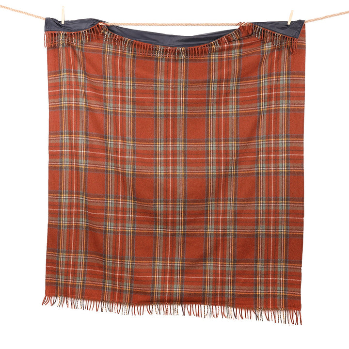 Tartan?�Picnic Blanket Stewart Royal Antique - Dunedin Cashmere