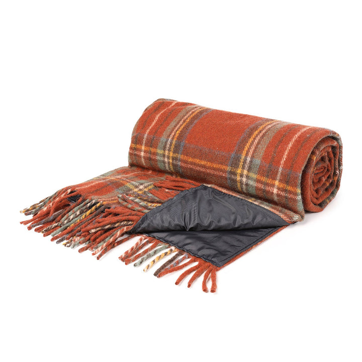 Tartan?�Picnic Blanket Stewart Royal Antique - Dunedin Cashmere