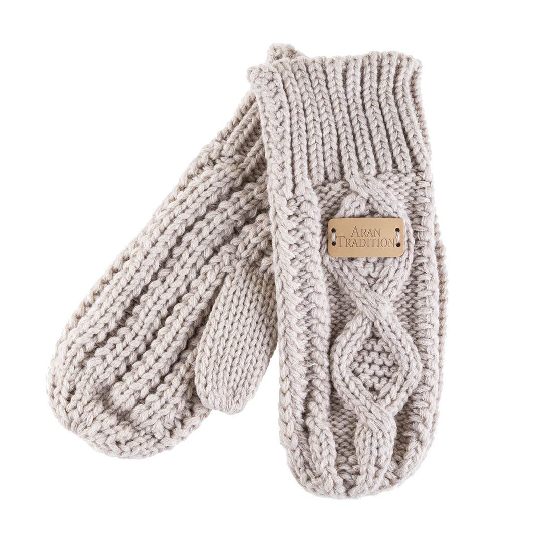 Women's Aran Traditions Cable Mitts - Dunedin Cashmere
